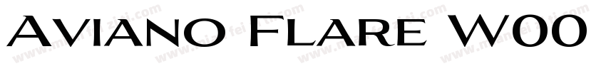 Aviano Flare W00 Light字体转换